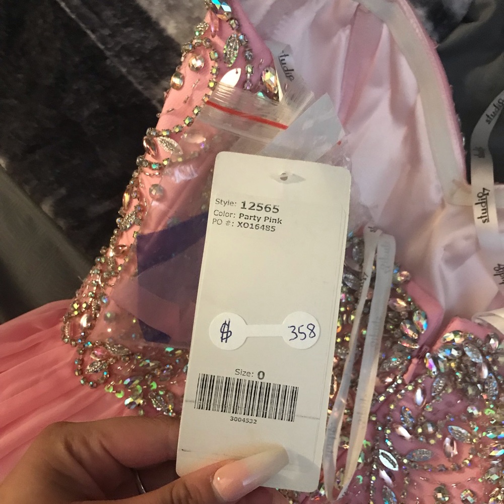 A pink dress
